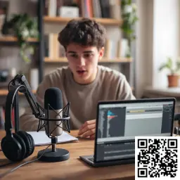 Собственный мини-подкаст или аудио-комментарий к своему проекту.